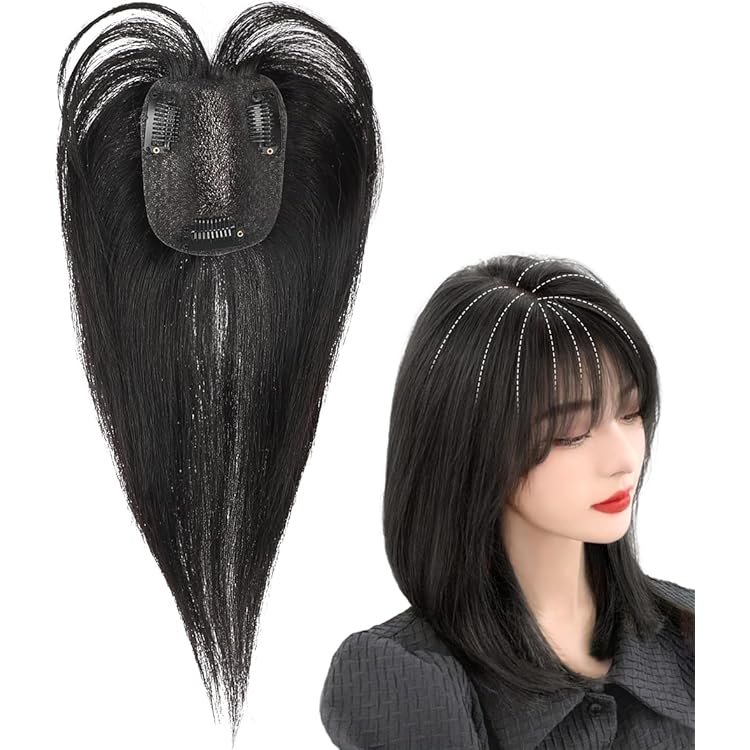 Amazon.co.jp: YOYO 部分ウィッグ 人毛100% 総手植え リアル人工頭皮